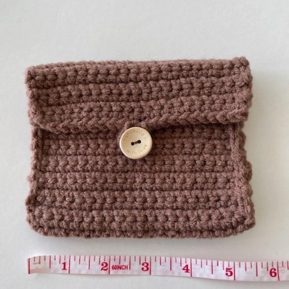 Handmade Crochet Easy Coin Purse/Wallet - Picture 2 of 8